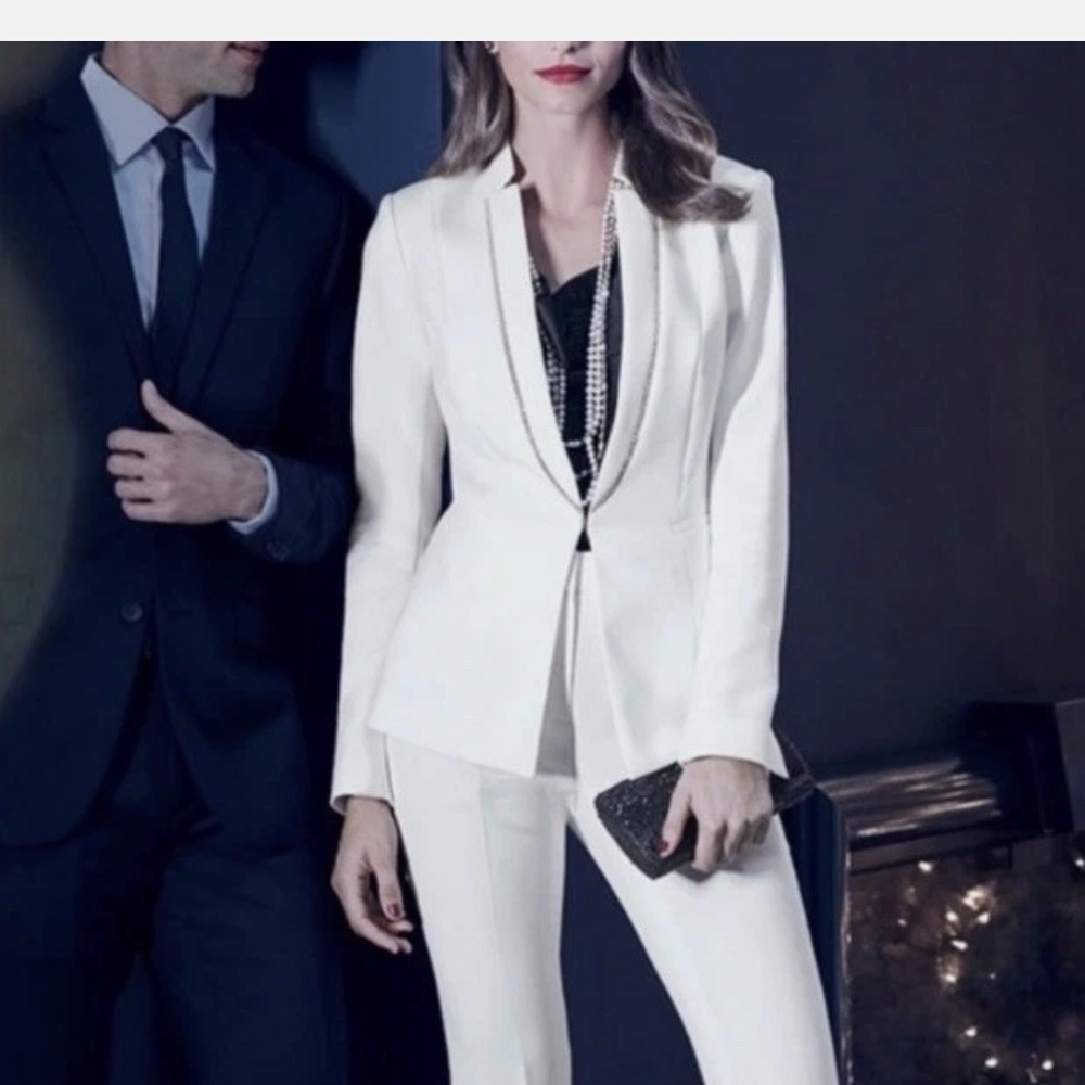 💋Whait House Black Elegant White Men's Blazer💋